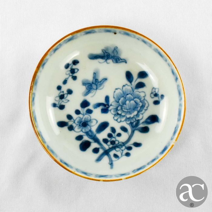 Par de Covilhetes / Pratos Porcelana da China Kangxi séc. XVII / XVIII