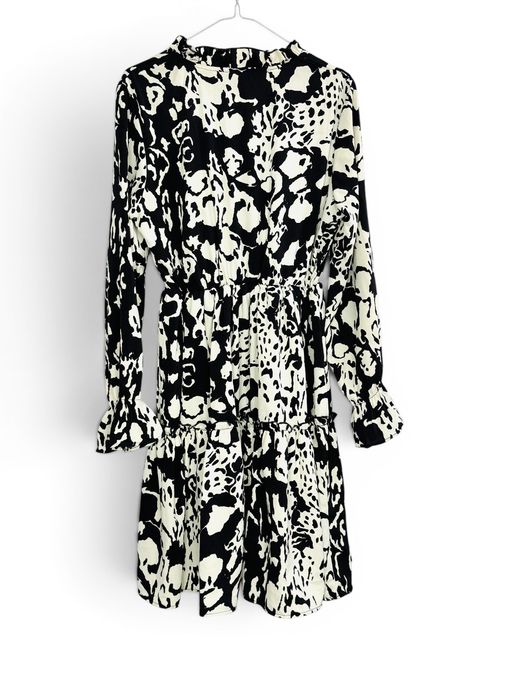 Sukienka Czarna Print M