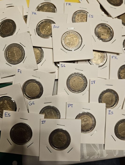 Lote de moedas de 2€ comemorativas circuladas