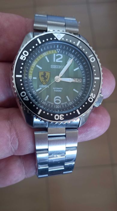 Relógio Seiko Automático Edição limitada Ferrari Verde