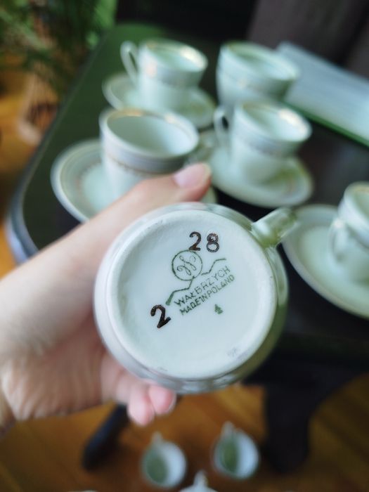 Porcelanowy serwis kawowy z Włocławka