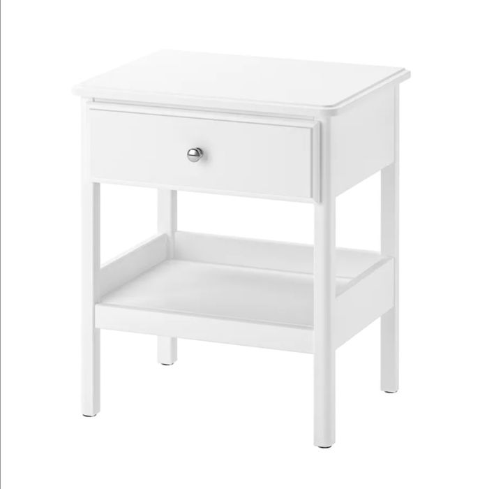 Mesa de cabeceira semi-nova, branca