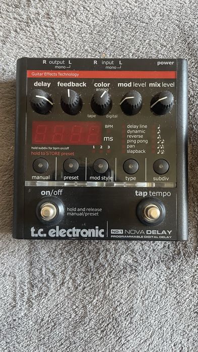 Pedal de delay, nova delay