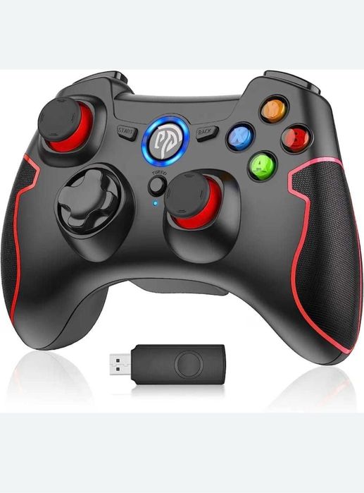 Ergonomiczny joystick PC Gamepad Niebieski