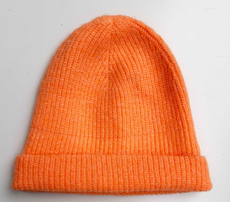 Czapka One Size Pomarańczowa H&M Akryl Neonowa 52 58