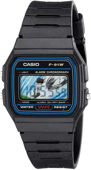 Casio F91W Modificado – Edição Oliver e Benji Super Campeões, Novo