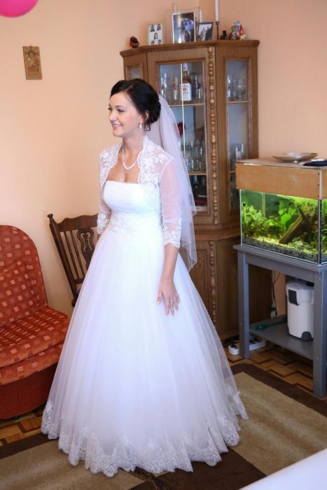 Suknia Ślubna MS-Moda rozmiar 36-38+ dodatki