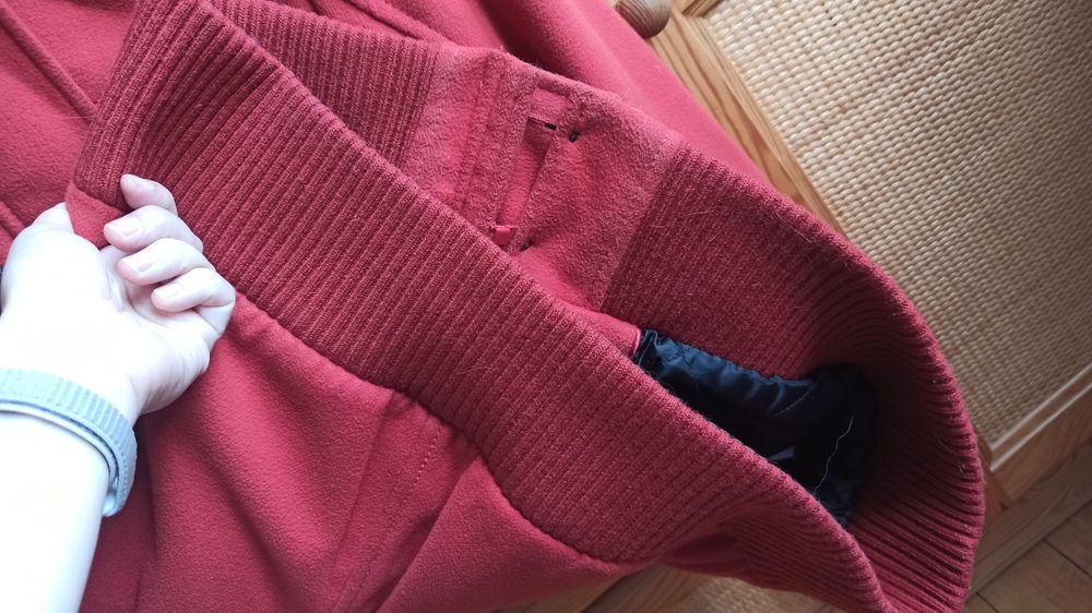 Płaszcz zimowy kolor ceglasty