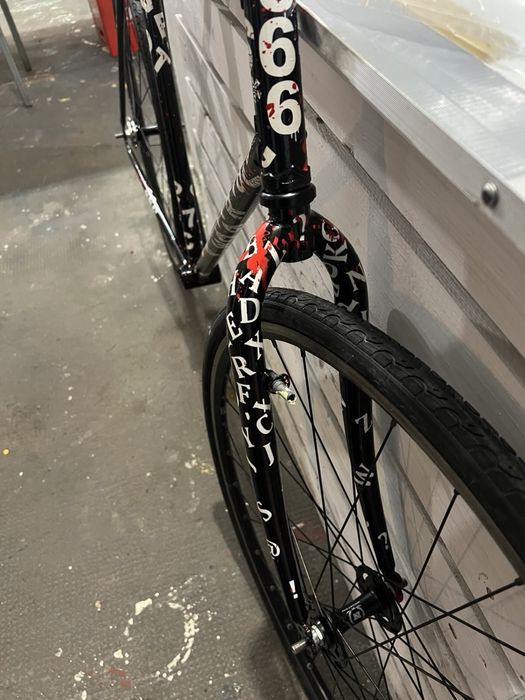Frameset - rama ostre fixed singiel ręcznie malowana stalowa