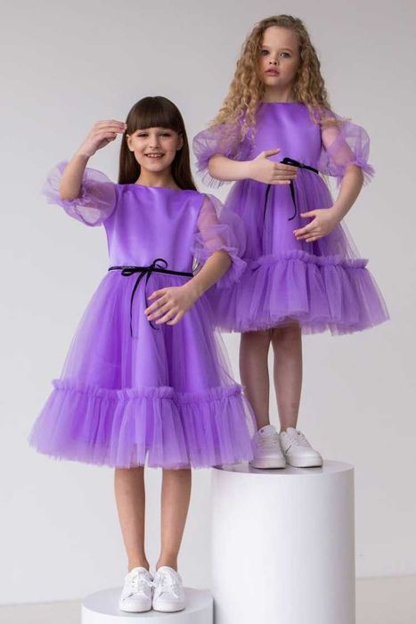 Святкова пишна фатінова сукня для дівчинки