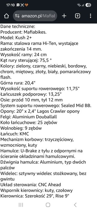 BMX - Mafiabikes kush 2+