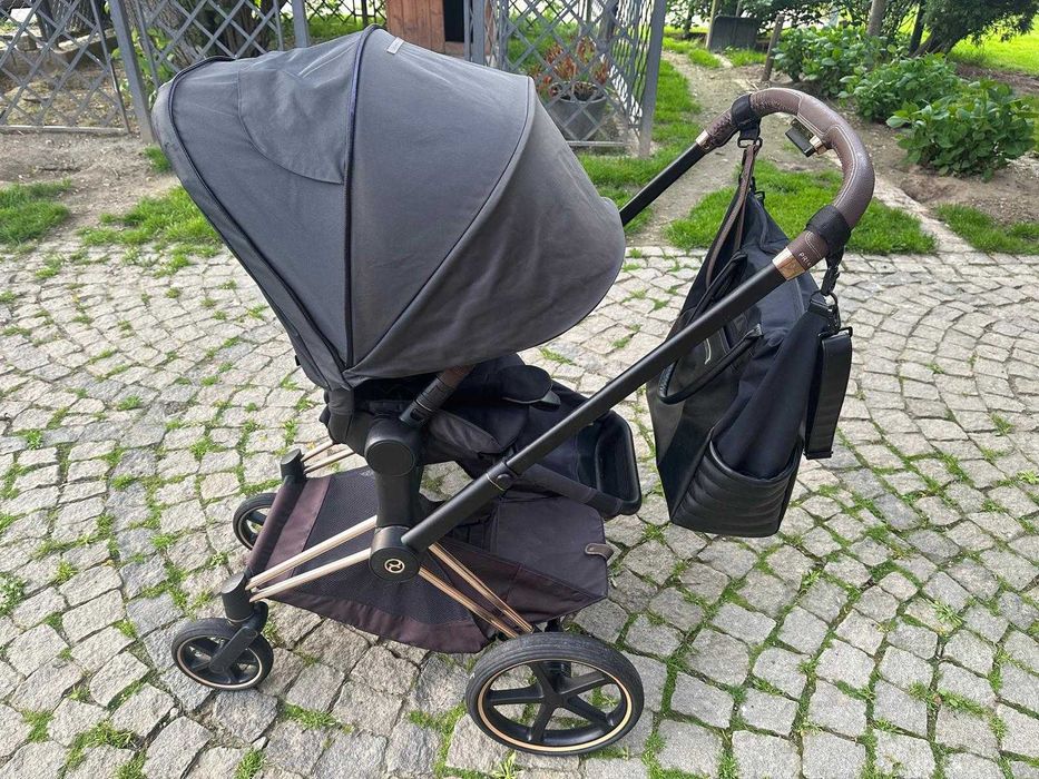 Cybex Priam rose gold gondola+spacerówka i akcesoria