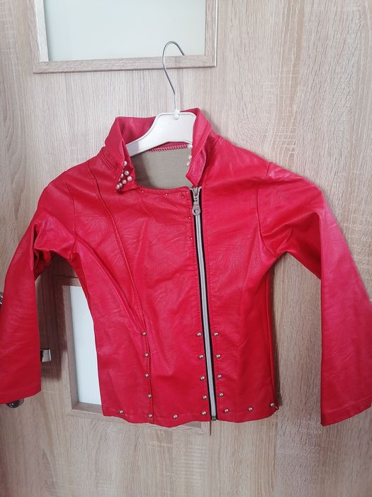 skórzana kurtka dla dziewczynki