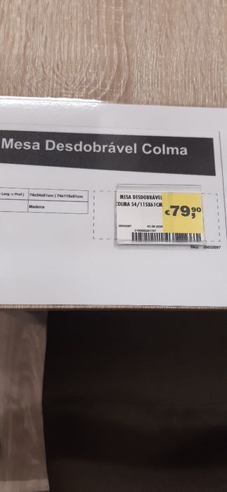 Mesa refeição desdobrável