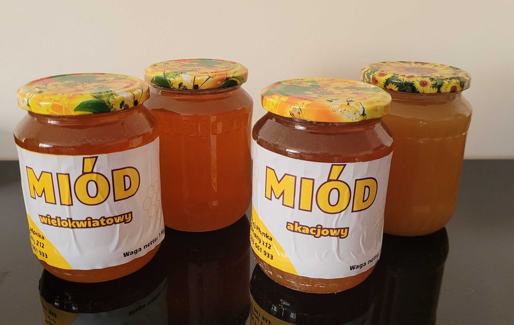 Miód wielokwiatowy oraz akacjowy