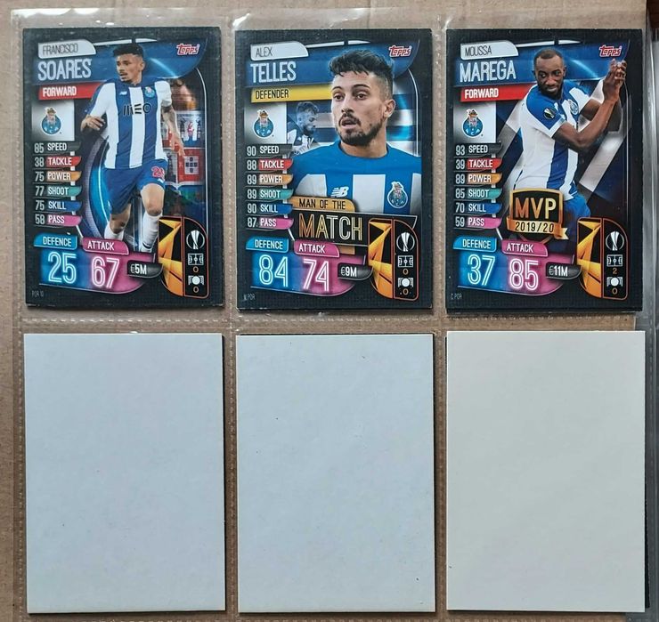 Cartas Futebol - Sets completos - Benfica FC Porto Panini Topps