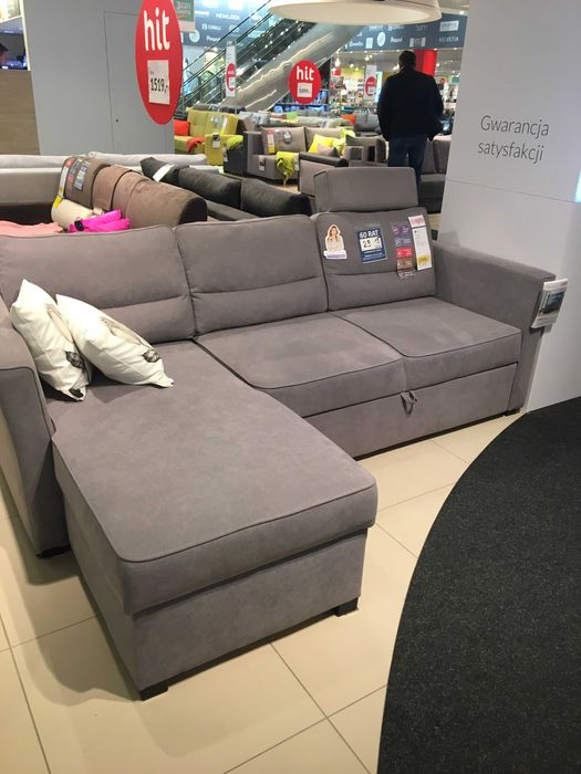 Narożnik Agata Meble 230cm Sofa szezlong