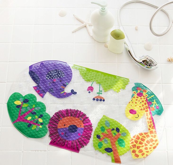 ANTYPOŚLIZGOWA MATA DO WANNY dla Dzieci Niemowląt 39 x 69 cm