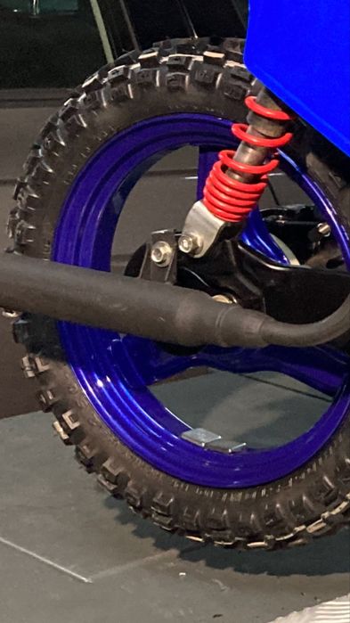 Peças Yamaha PW 50 decorações e rodas laterais azul