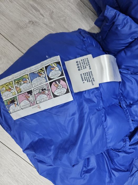 Moncler kurtka pikowana puchowa bomberka logo