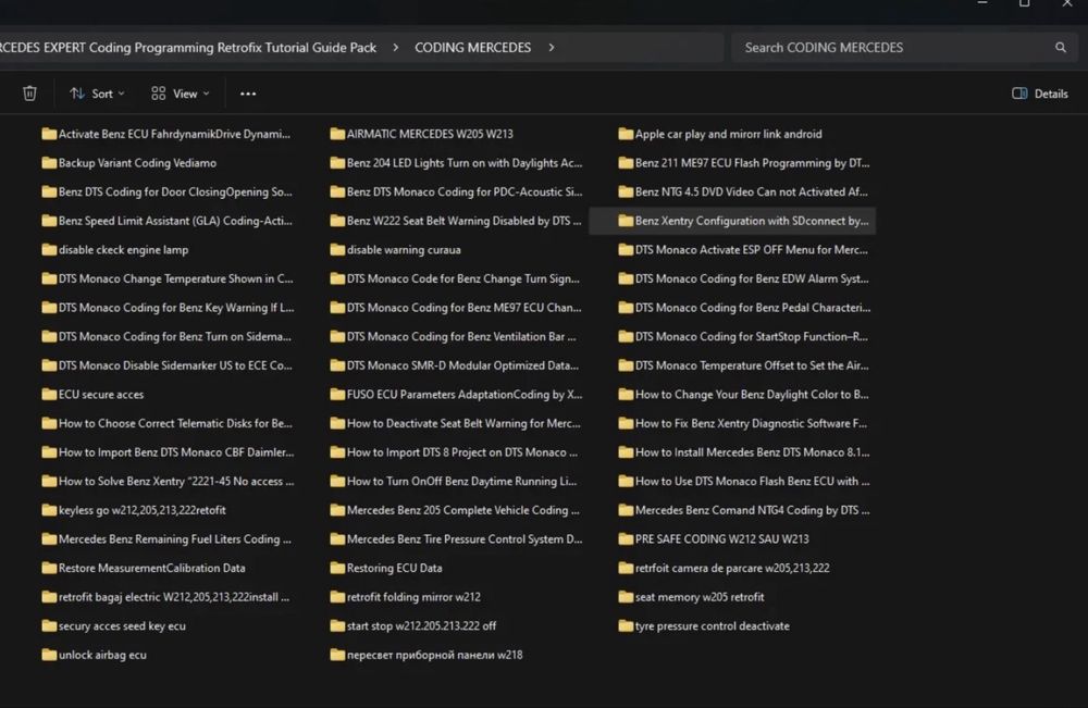 Mercedes Coding & Retrofit Tutorial Pack | Xentry Guides