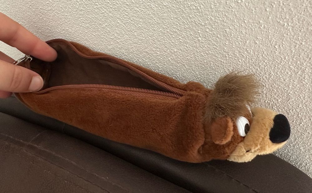 Estojo Urso Castanho Novo