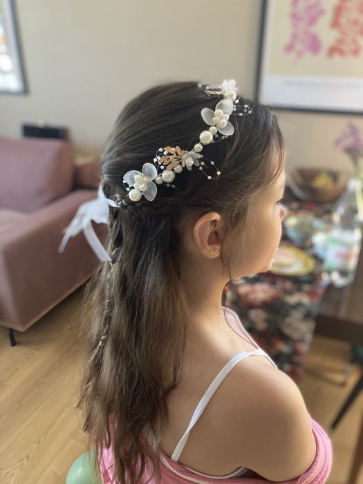 Alba torebka wianek komunia