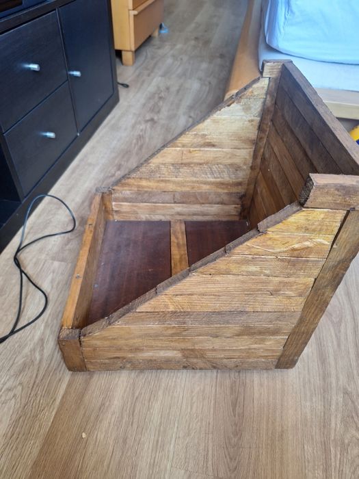 Caixa para discos vinil de madeira