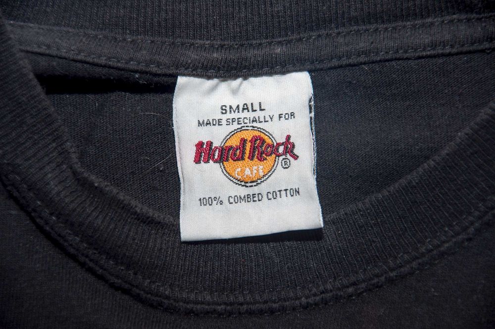 HARD ROCK CAFE 35th Anniversary World Tour T-shirt S Czarny Vintage HR