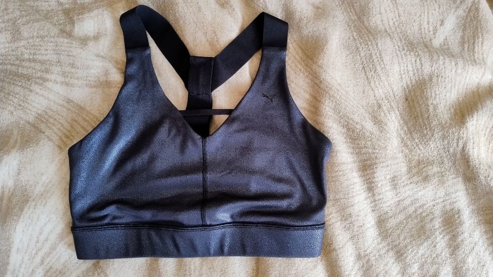 Top sportowy Puma czarny/grafitowy rozm .M