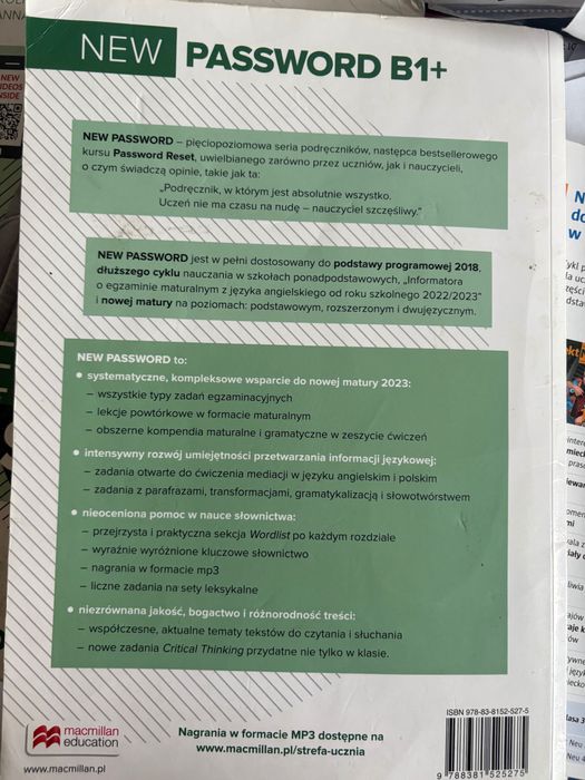 Książka z angielskiego Nee Password B+