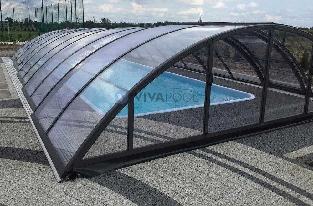 Zadaszenie basenowe Klasik 10,70 x 5,10 x 1,50 z poliwęglanu litego