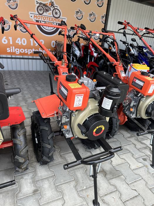 Мотоблок дизель ZUBR 7 к.с. +Фреза