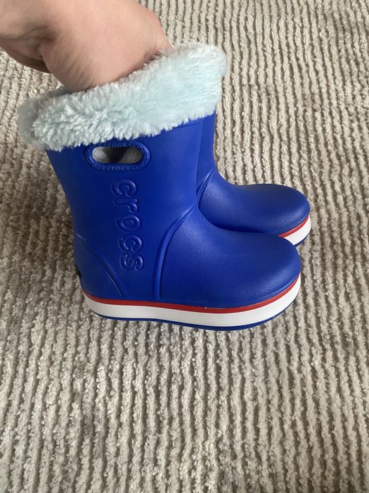 Гумові чоботи утеплені,під crocs 24-25 розмір 15 см по устілц ідля хлопчика