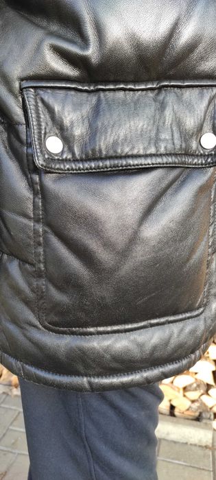 Skórzana puchowa kurtka Gucci rozm XL