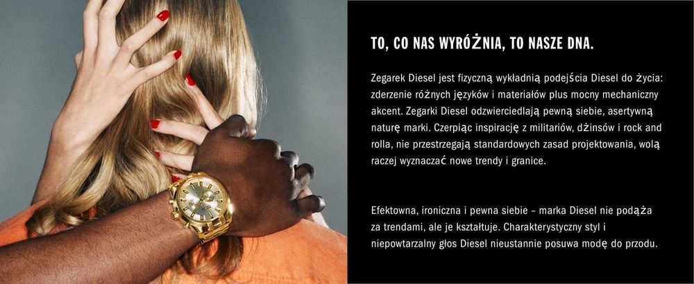 Zegarek Diesel Męski chronograf~~zegarek ze stali szlachetnej