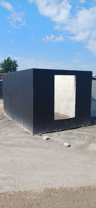 Piwnica betonowa bunkier ziemianka beton B-25, transport HDS + montaż