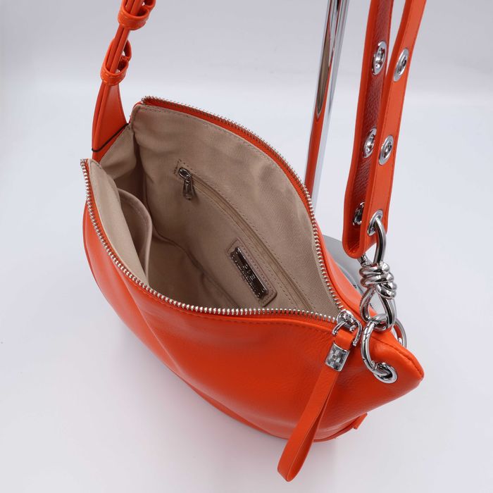 Сумка жіноча шкіряна Polina & Eiterou C1094H Orange Сумка женская кожаная помаранчева