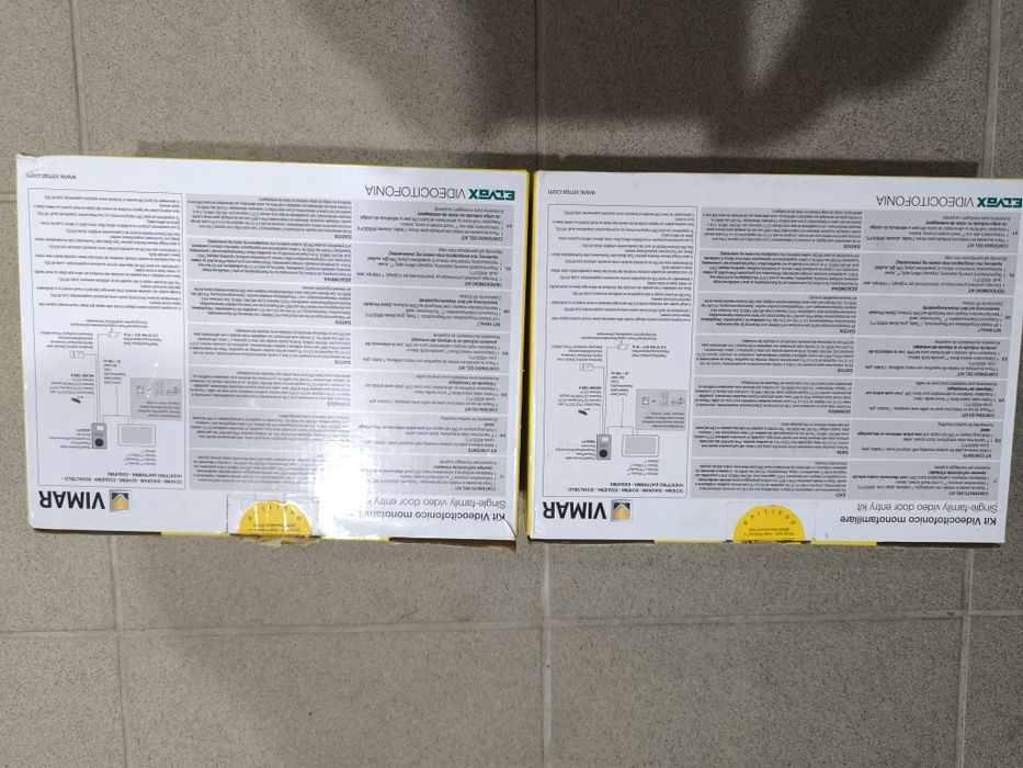 Vendo 2 kits de vídeo porteiro vimar elvox