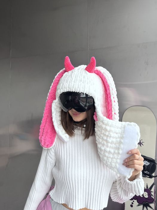 Плюшева балаклава на гірськолижний шолом