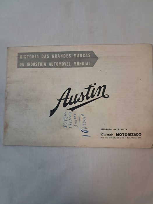 Manuais do carro ou proprietário clássicos