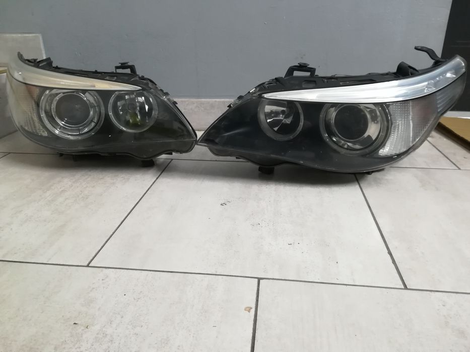 Lampy kompletne  xenon dynamic d2s skretne Europa bmw e60 e61