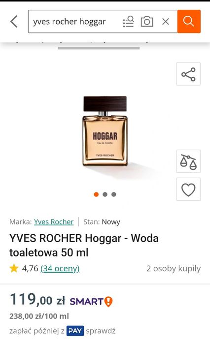Perfumy męskie Yves Rocher Hoggar