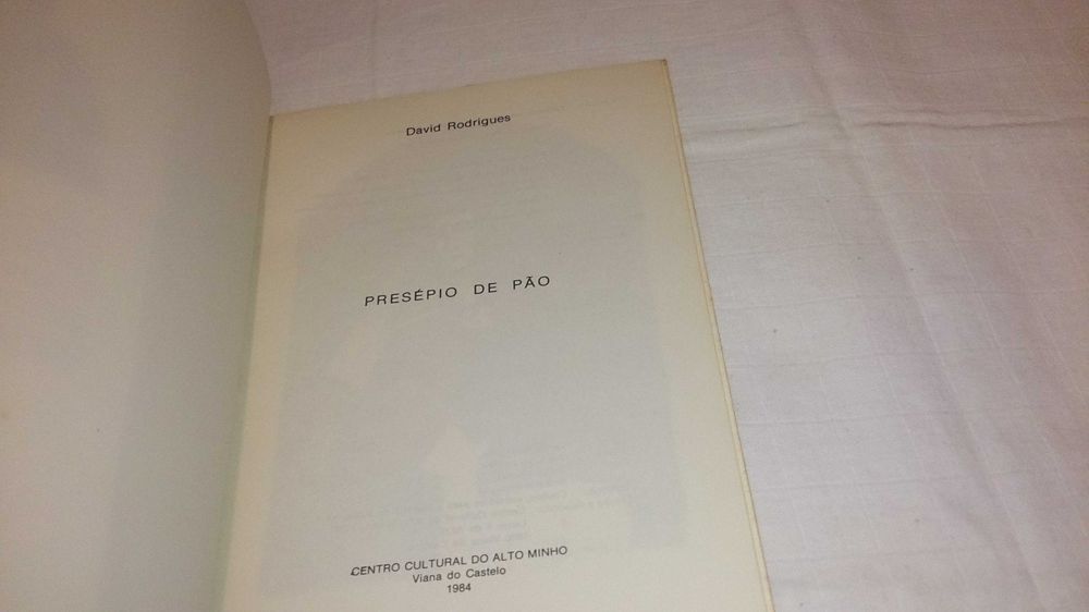 presépio de pão (david rodrigues) 1984 livro raro