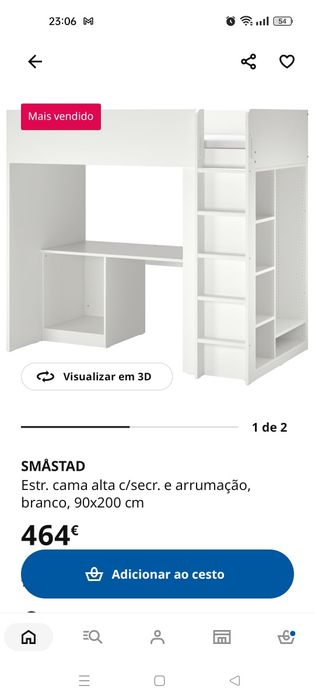 Cama beliche smastad IKEA