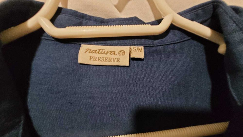 vestido camiseiro azul