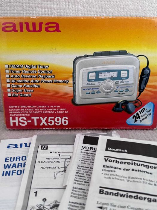 Aiwa - HS -TX596 Walkman - Sterio Radio cassete player