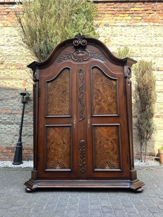 Stylowa Szafa Ubraniowa Intarsja Unikat ! ludwik kredens Po Renowacji