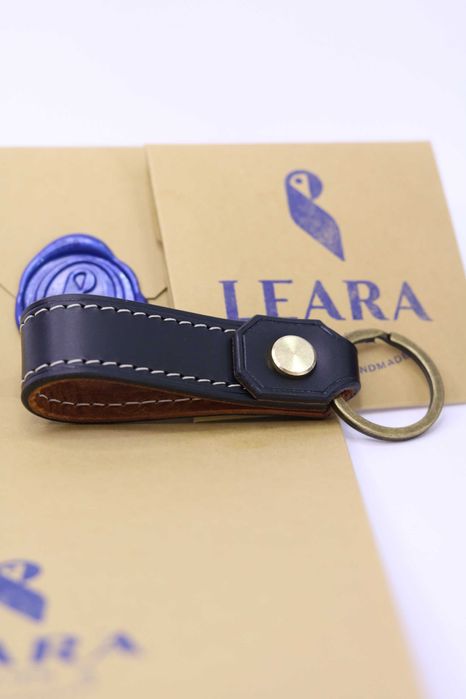 Porta chaves Em Couro Italiano curtido ao vegetal - Personalizável