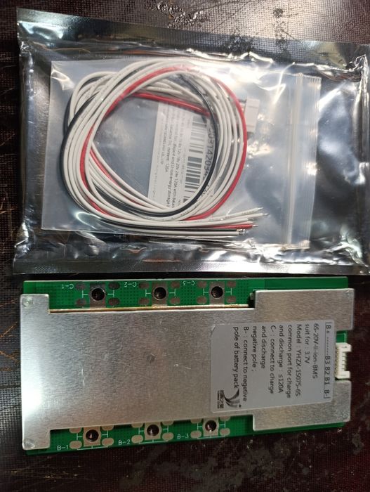 Плата BMS 24V 7s 120A Реальних Ампер